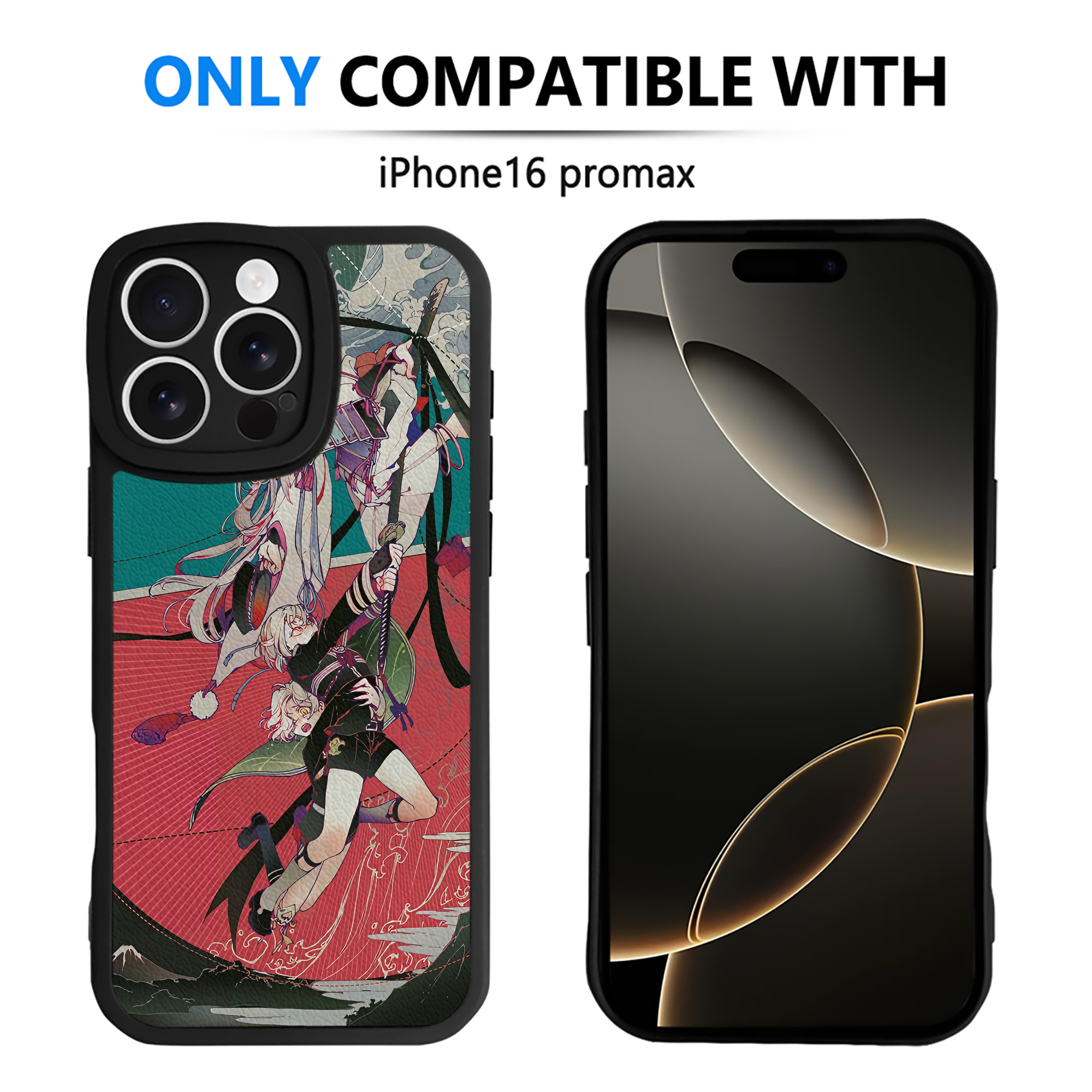 （画像用） 刀剣乱舞 Touken Ranbu 【iPhone 16シリーズ対応】シリコンスマホケース（レザー調） 材質：シリコン